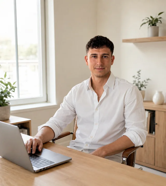 Samuel Ondrušek pri práci